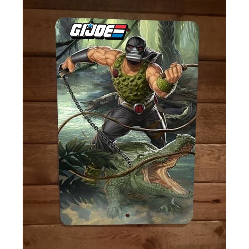 Cobra Croc Master 8x12 Metal Wall Sign GI Joe Poster